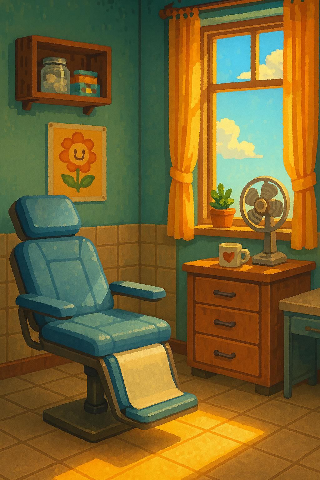Strip Mall clinic background